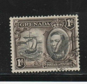 GRENADA #133 1938 1/2p KING GEORGE VI & SEAL OF THE COLONY F-VF USED a