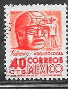 Mexico 880: 40c Stone Head, Tabasco, used, F-VF