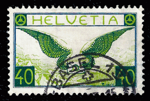 Switzerland 1935 Sc C14a grilled gum uvf