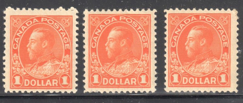 Canada VF NH  #122 - 122b, iv, ii (All Stamps in perfect condition) C$3700.00