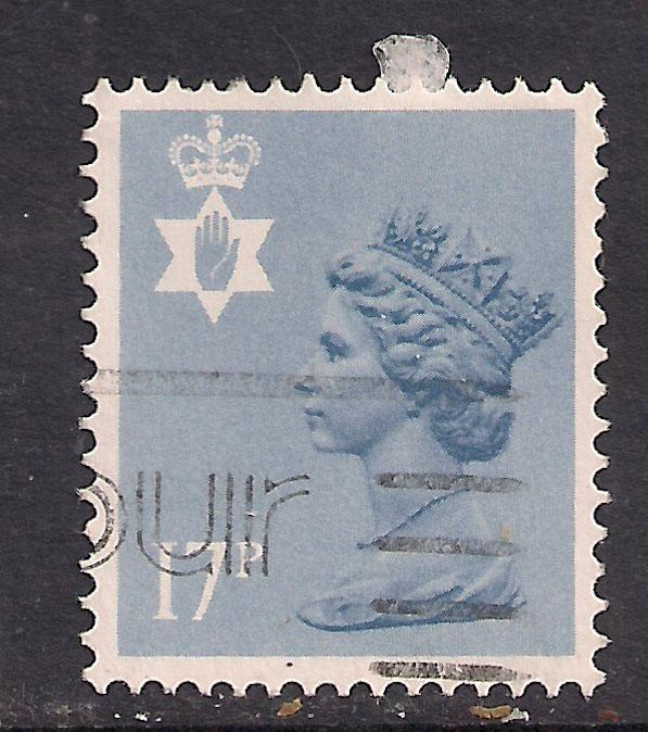 Northern Ireland GB 1984 QE2 17p Grey Blue Machin SG NI 43 ( K81 )