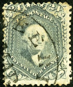 US Stamps # 70b Used AV Neat cancel scarce shade Scott Catalogue $850.00