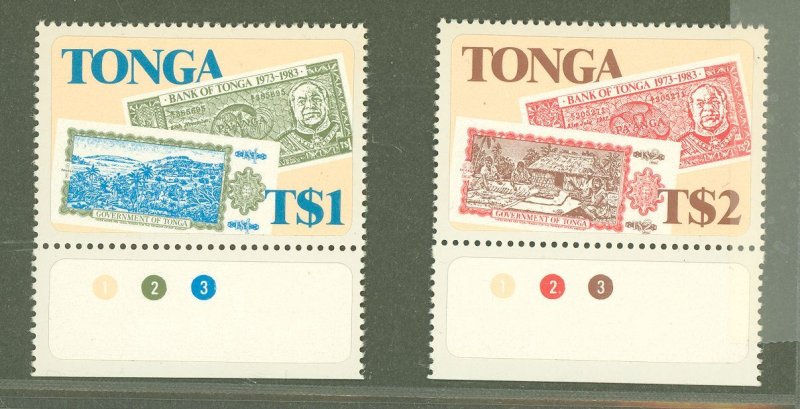 Tonga #549-550  Single (Complete Set)