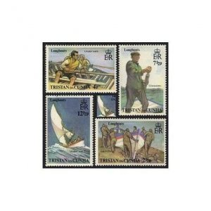 Tristan da Cunha 174-177,MNH.Michel 174-177. Longboats,under sail,Coxswain,1972.