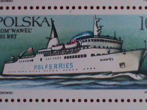 P0LAND STAMP: 1986 SC#2730a FERRY BOATS  S/S  MNH  SHEET - VERY RARE