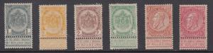 Belgium    #60-66  (less 62)   mh/mlh   cat $21.25