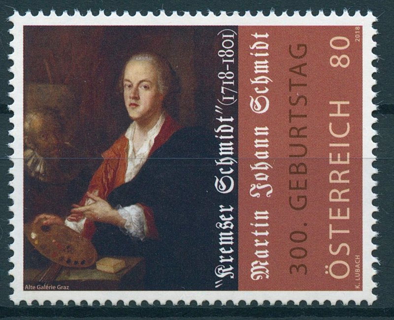 Austria 2018 MNH Kremser Schmidt Baroque Paintings 1v Set Art Stamps