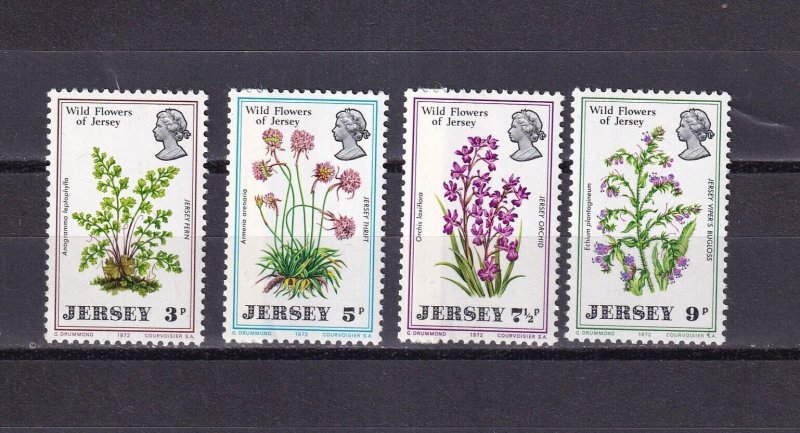 SA07b Jersey 1972 Wild Flowers of Jersey mint stamps