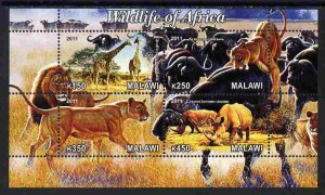 MALAWI - 2011 - Wildlife of Africa #2 - Perf 4v Sheet - MNH - Private Issue