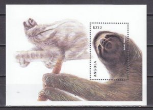 Angola, Scott cat. 1132. Sloth s/sheet.^