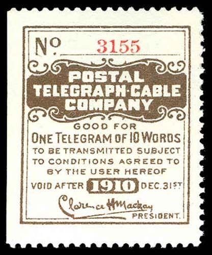 U.S. TELEGRAPH 15T35  Mint (ID # 80868)