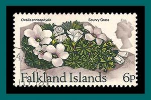 Falkland Islands 1972 Flowers, 6p used  218,SG295