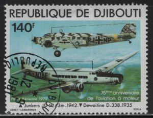 Djibouti C124 Junkers JU-52 and Dewoitine D338 1979