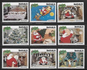 Anguilla 453-462 Disney 1981 Christmas The Night before Christmas MNH c.v $15.45