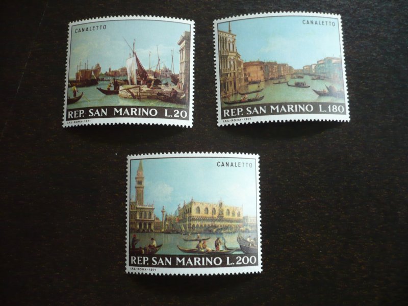 Stamps - San Marino - Scott# 746-748 - Mint Never Hinged Set of 3 Stamps