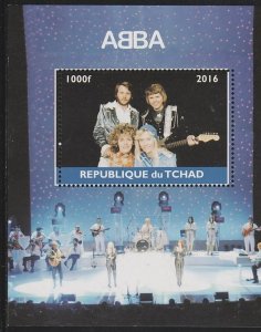 CHAD - 2016 - ABBA - Perf Souv Sheet - Mint Never Hinged - Private Issue