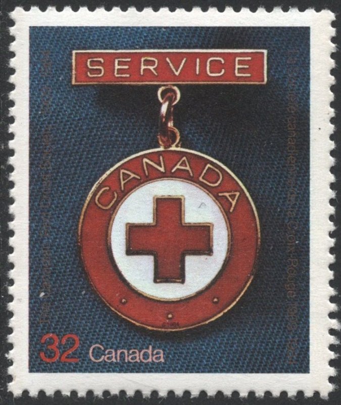 SC#1013 32¢ 75th Anniversary of the Canadian Red Cross Society (1984) MNH