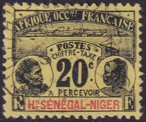 Upper Senegal & Niger 1906 Sc J4 postage due used