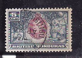 British Honduras-Sc#119- id2-used 5c KGVI Grapefruit Industry-1938-