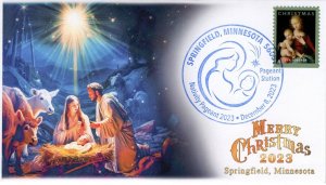 23-277, 2023, Christmas, Event Cover, Pictorial Postmark,  Nativity Pageant, Spr
