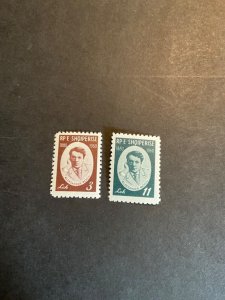 Albania Scott #555-6 never hinged