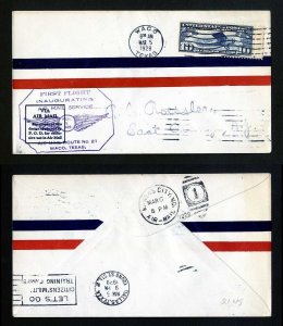 # C10 on CAM # 21 First Flight cover, Waco, TX to Dallas, TX - 3-5-1928 - # 2