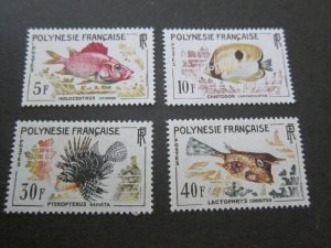 French Polynesia 1962 Sc 199-202 set MH