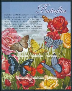 [108992] Carriacou & Petite Martinique 2002 Insects butterflies Mini sheet MNH