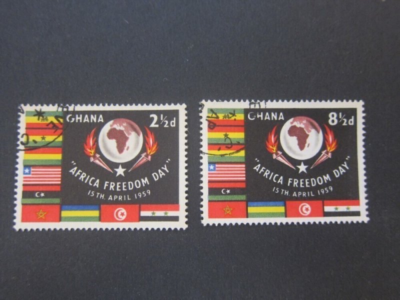 Ghana 1959 Sc 46-7 set FU