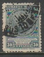 MEXICO 663, 30¢ PAN AMERICAN POSTAL CONGRESS, USED. VF. (1039)