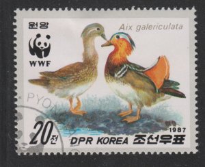 North Korea 2680 Mandarin Ducks 1987