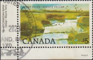 Canada #937 1985 $5 Point Pelee National Park USED-F-VF-NH.
