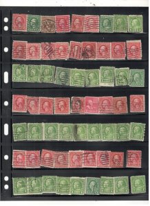 EARLY US 1900'S COLLECTION ON STOCK SHEET