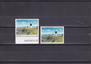 SA06a Alderney 1989 Quensnard Lighthouse mint stamps