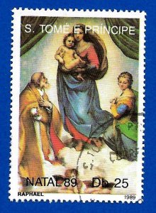 St. Thomas and Prince Islands 1989 - U - Scott #810 *