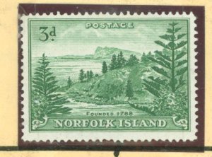 Norfolk Island #23 Unused Single