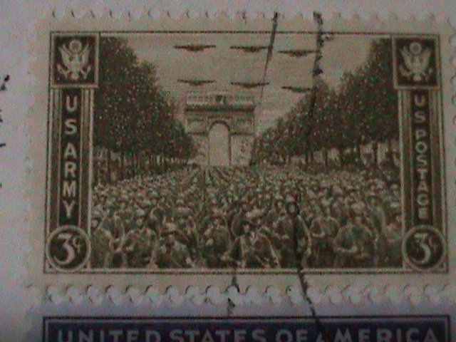 ​UNITED STATES-1945-SC#934 WORLD WORL II -COVER-FANCY CANCEL-VF 79 YEARS OLD