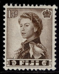 FIJI QEII SG282, 1½d sepia, NH MINT.