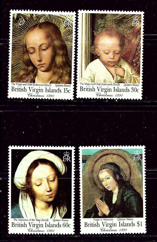 Virgin Is 731-34 MNH 1991 Christmas