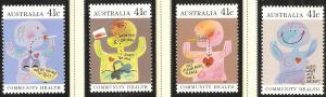 1990 Australia Scott 1170-3 Community Health MNH 