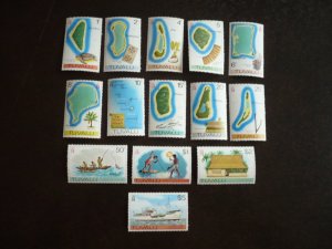 Stamps - Tuvalu - Scott# 23-32,34-37 - Mint Never Hinged Set of 14 Stamps