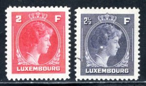 Luxembourg #228-229  Unused   VF  CV $3.90   ....    3600199