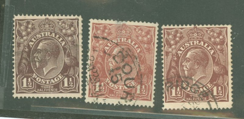 Australia  #24A/24B/24C Used Single