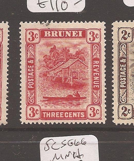 Brunei 1908 3c SG 38 MOG (1cbb)