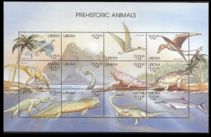 1999 Liberia 2583-2594ZB Dinosaurs 9,00 €