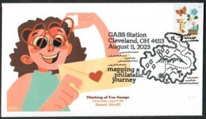 5803 - FDC - Thinking of You - Wally Jr.  Cachet - G.A.S.S. Station