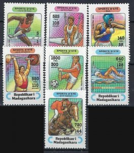 Malagasy 1264-70 MNH 1995 Sports (an9514)