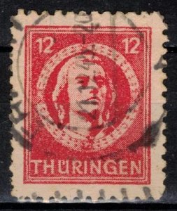 Germany - Russian Zone - Thuringia - Scott 16N6