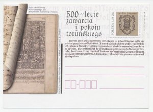 Postal stationery Poland 2011 Marcin Bielski - Poet - Chronicler 