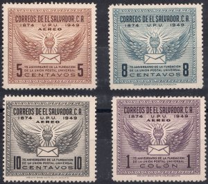 1949 EL SALVADOR UPU TYPE (YVERT# 563/ A104-A106) MNH VF